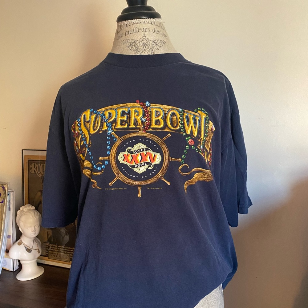 Vintage super-bowl XXV 2001 tee